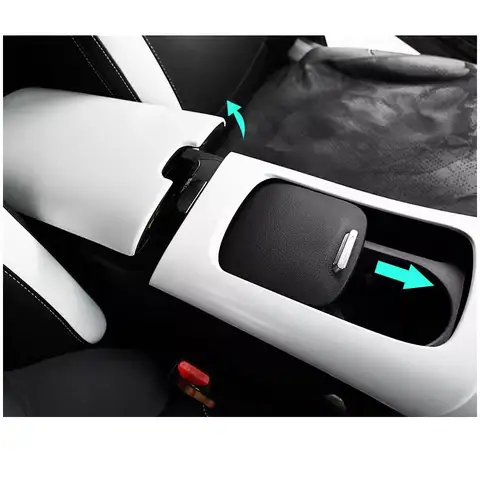Car ABS Central Control Armrest Box Decorative Frame Protect Sticker For Smart Elf 1 # 3# Car Accessories Interior Modification