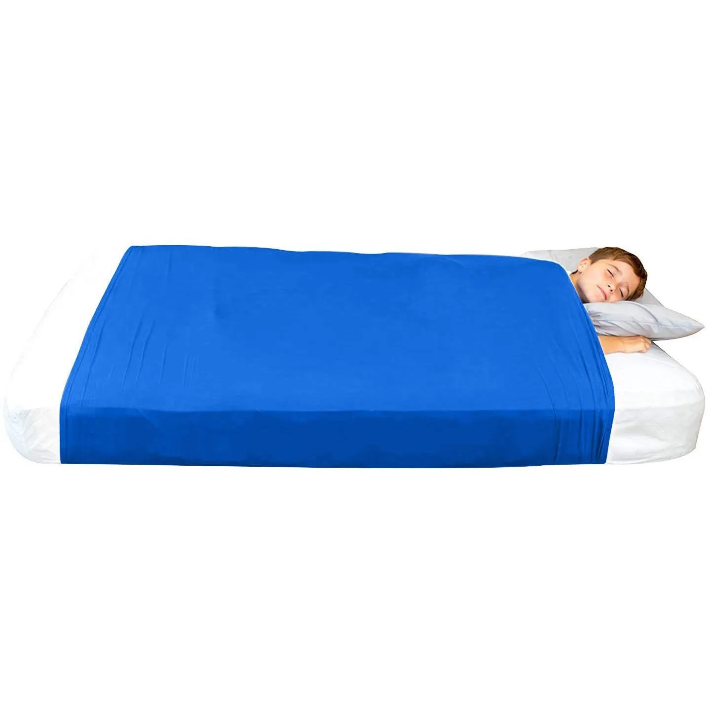 Sensory Compression Blanket Stretchy Lycra Bed Sheet for Kids Boys Girls Alternative to Weighted Blankets Sleeping Bedding