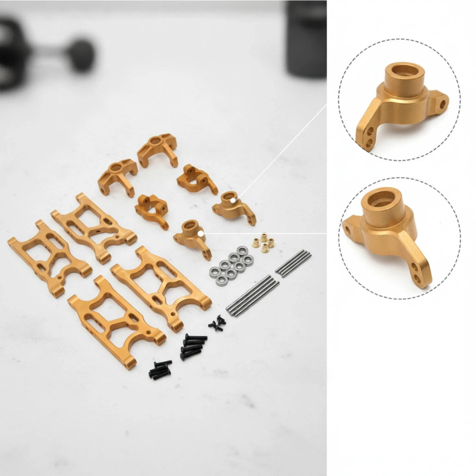 RC Car Replacement Parts Accurate Dampening RC Car Parts Kit Accessory Kit High-Performance Hardware Long-Lasting for Hobbyists