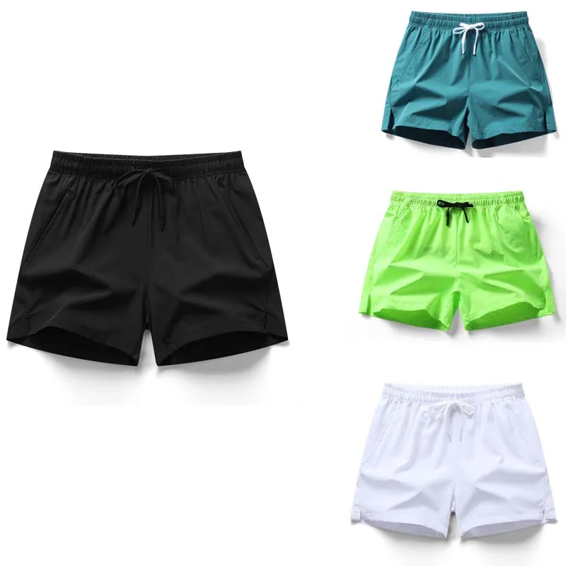 شورت رجالي صيفي جديد عصري فضفاض رياضي للجري من الحرير الجليدي سريع الجفاف بخمسة أرباع سراويل غير رسمية #1