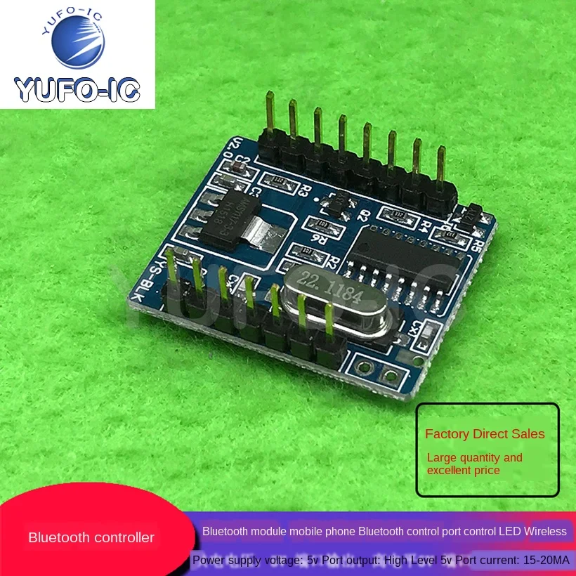 Free Ship 2pcs The Bluetooth-compatible Controller Module Mobile Phone Control Port Control Relay Control Led Wireless