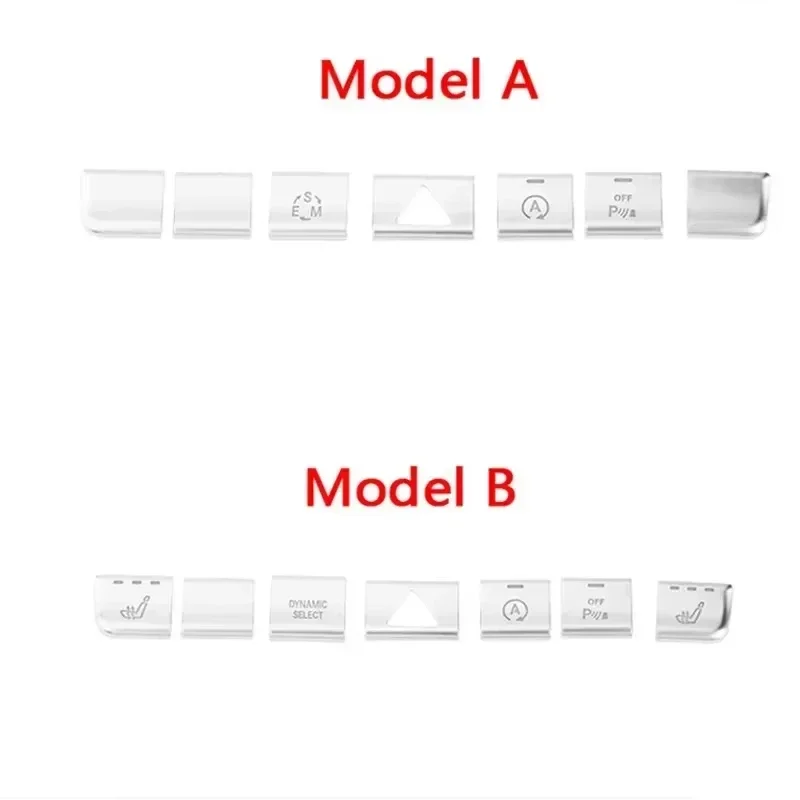 أزرار مكيف الهواء لوحدة التحكم في السيارة شارات الكسوة لمرسيدس بنز GLA X156 CLA C117 A B Class W176 W246 ملصقات السيارات الداخلية