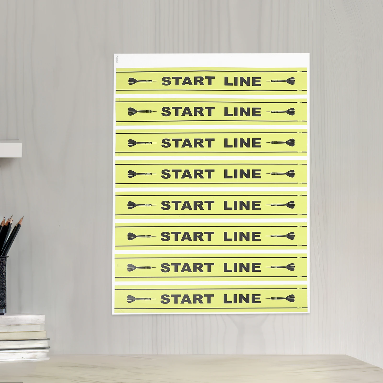 1-blad Fly Dart Line Marker Pvc Duurzame Game Floor Marker voor het gooien van lijn Indoor Outdoor Speelgebied Spelaccessoires