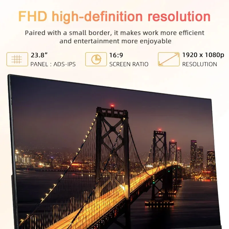 OEM 19 20 21,5 22 24 29 32 pollici PC Gamer Led Display senza bordi Monitor 144HZ 165HZ Computer Desktop Gaming 2K 4K Monitor LCD