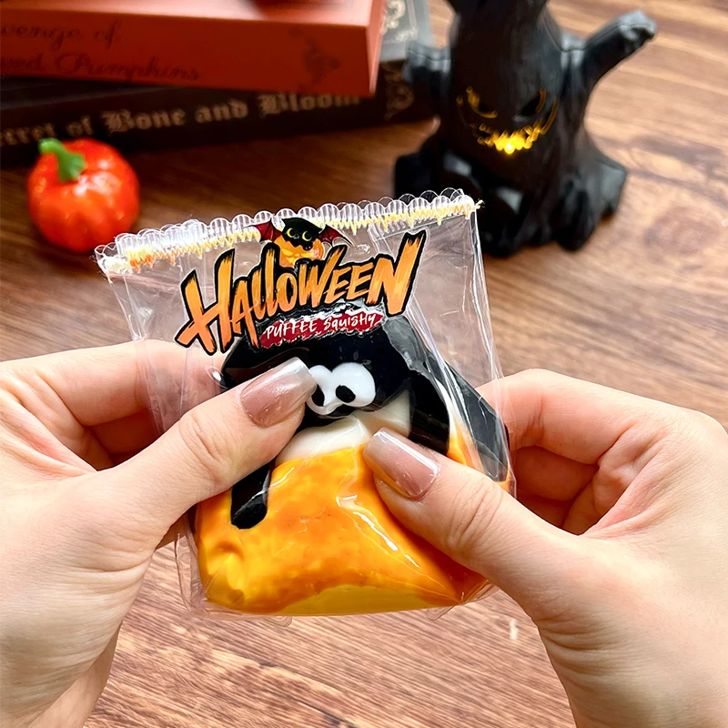 لعبة سبايدر سكون تابا اسفنجي مصنوعة يدويًا كريمي ناعمة وبطيئة الارتداد لتخفيف التوتر كهدية للهالوين #4