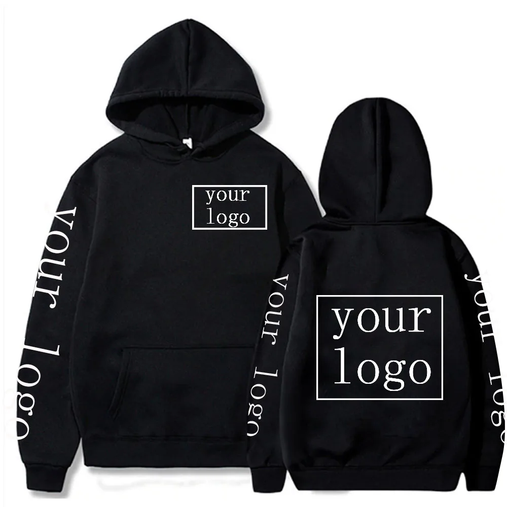 2022 Style Personnalisé Hoodie Diy Texte Couple Amis Famille Logo Image Imprimer Vêtements Personnalisé Sports Loisirs Pull Taille Xs-4Xl