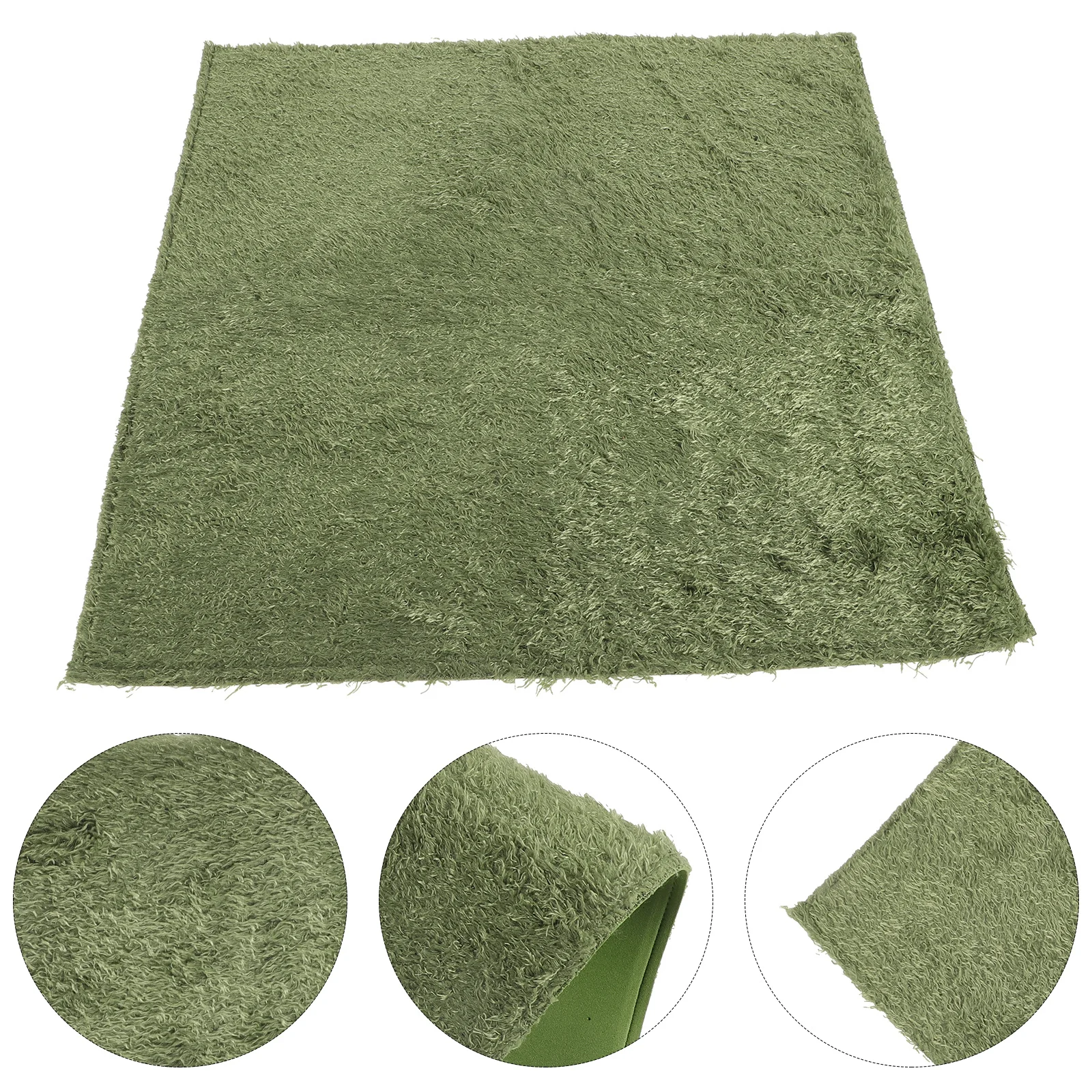 

Imitation Grass Mat for Reptile Tank Wear-Resist Comfortable Terrarium Carpet Reusable Pet Bedding Substrate Lining