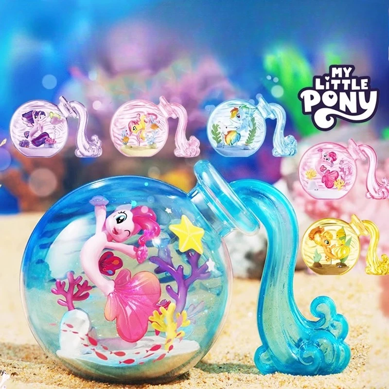

MyLittle Pony Oceanic Magic Bottle Drift bottle Twilight Sparkle Pinkie Pie Flutterguy model toy Cute ornaments peripheral model