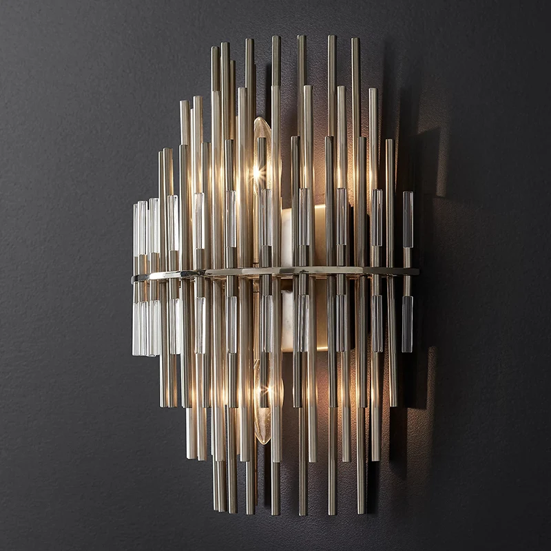 Gold Decorative Interior Wall Lamps Bedroom Hotel Bedside Brass Decorative Lighting Wall Lamps Background Wall Lamps