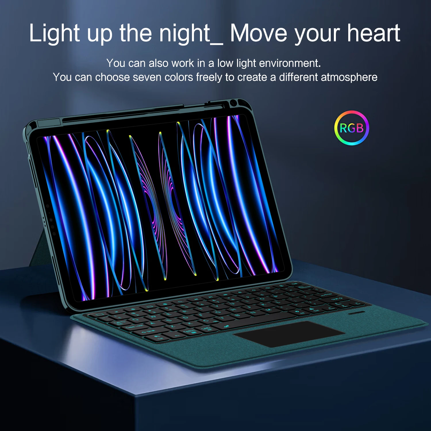 Magic Keyboard for iPad Air 11 inch M4 2026 M3 M2 Case for iPad Air 4th 5th 6th Gen Pro 11'' Backlight Keyboard Cover Folio