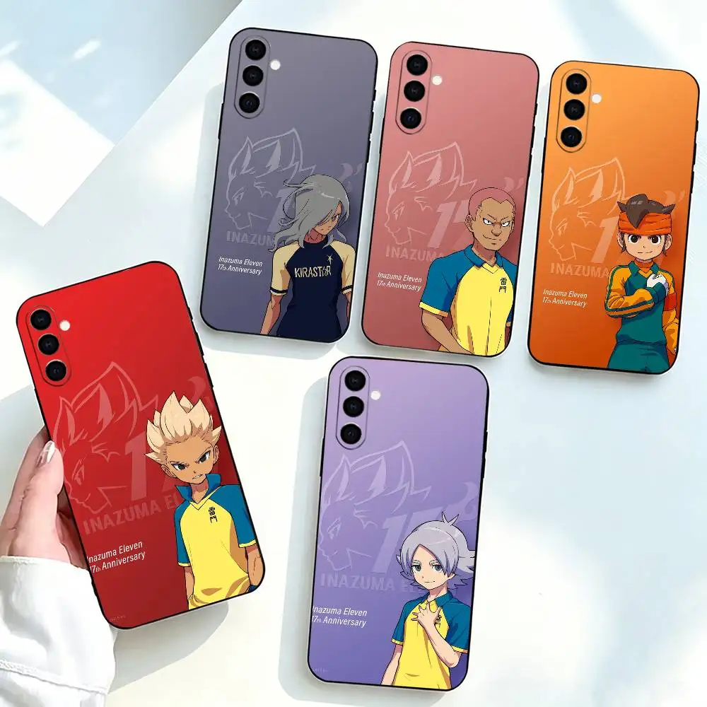 Cool guys Football InazumaS Eleven  Phone Case Black Silicone Soft For Samsung Galaxy A73,A72,A71,A70,A53,A52,A51