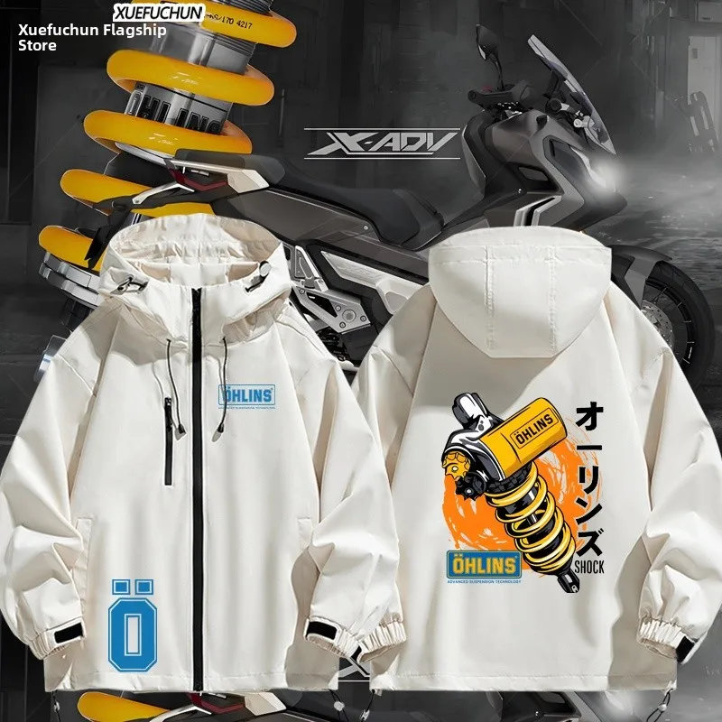 

OHLINS Motorcycle o Absorber Modified Racing Jaet Men's Women's Trendy Brand Jaet American Sle Windproof Long Sv...