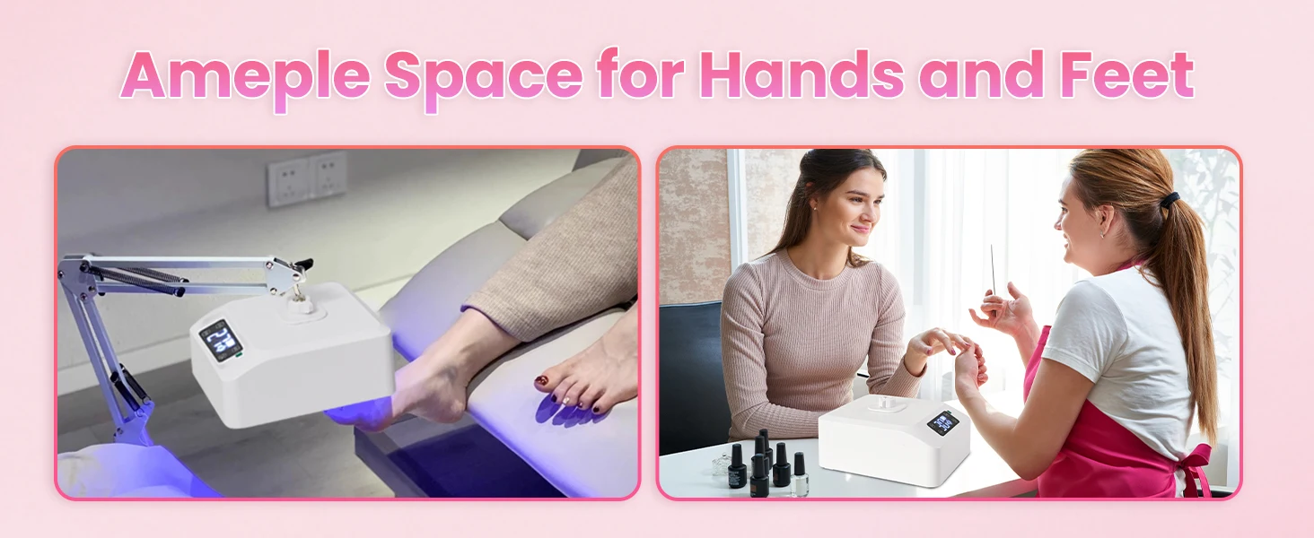 35W UV LED Nail Lamp Rechargeable Wireless LED Foot Curing Light for Manicure Gel Drying Light Beauty Nail Art Pedicure UV Lamp