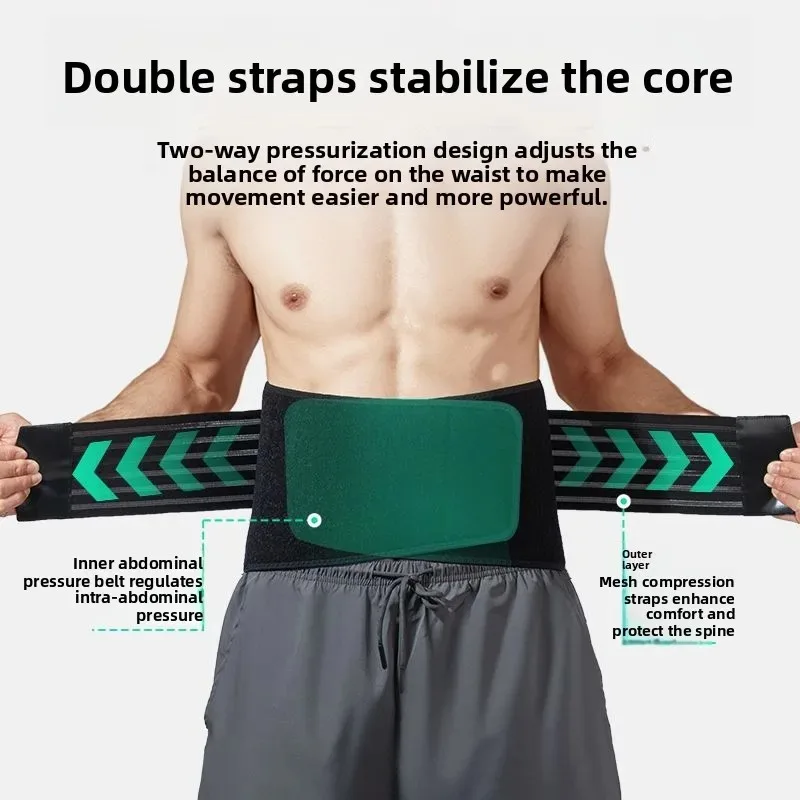 Original Fitness Belly Belts, Professional Sports Training Two Cartilage Support Strips Belt