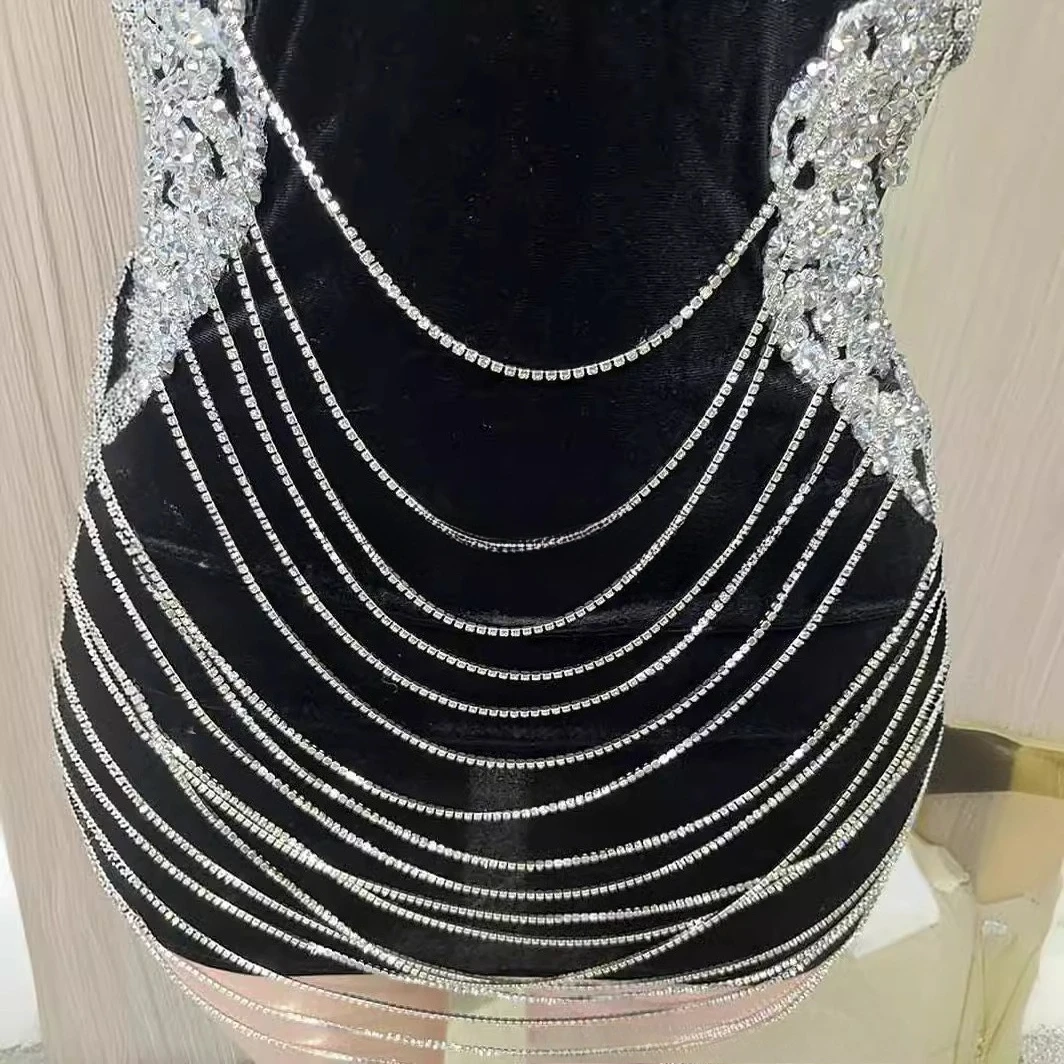 Tassel White Bridal Lace Decal Elegant Evening Dress For Women Vestido De Festa Performance Outfits Slinky Luxury Evening Gowns