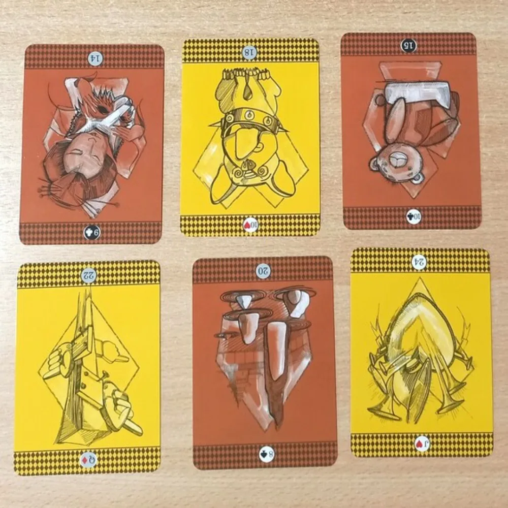 10,4 cm X 7,3 cm Jester Lenormand Oracle Card Tarot Game z papierową instrukcją i przewodnikiem dla początkujących 36 sztuk kart Lenormand