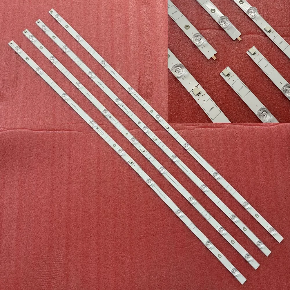 4pcs/Set LED Backlight Strip Set For 9LED AIWA AW50B4K JVC LT-50KB585 CRH-ZG50E6000P3030090478D