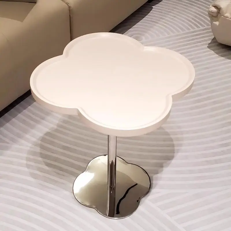 Simple Japanese Coffee Tables Minimalist Flower Side Table Glam Modern Cool Oval Mesa De Centro De Sala Loft Decor Interior