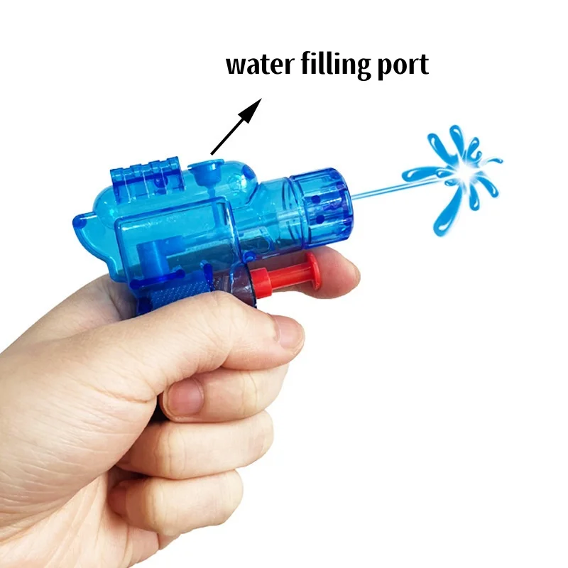 5/10pcs Mini Transparent Water Gun Toy Small Squirt Gun for Kids Summer Outdoor Beach Pool Party Water Fight Games and Gift