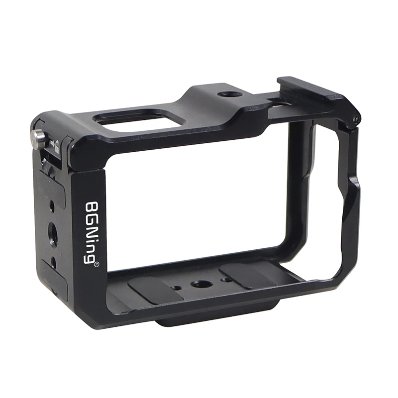 Neue Metallkäfig-Rig-Magnetgrundplatte für DJI OSMO Action 3 4 5 Pro Schutzrahmengehäuse Erweitern Sie den Kaltschuh-Montage-Stativadapter – Detail 4