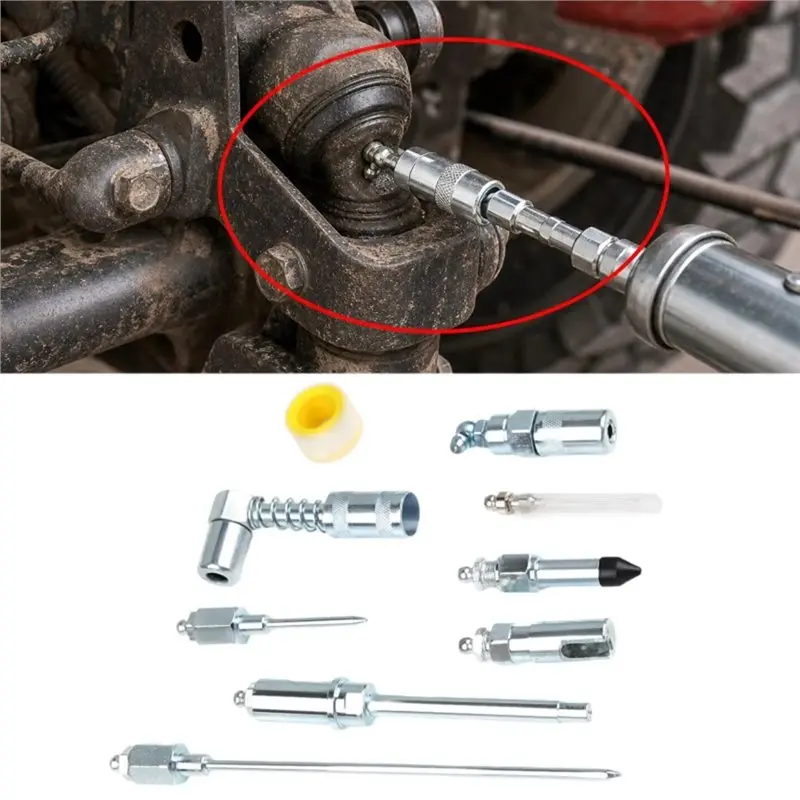AAAN-For Quick Release Lube Coupler Compatible For Quick Connect Greasing Accessory Kit For Reaching Any Fitting