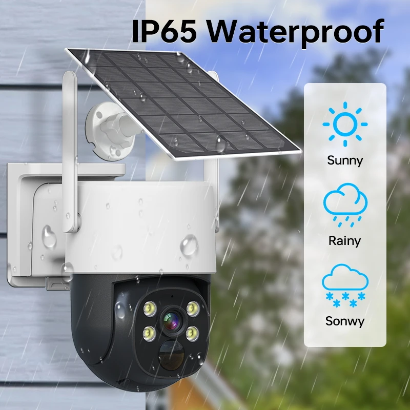 16 Channel Wireless System Solar Power 3W 7500mA Battery Wifi Camera 16CH NVR Kit PTZ Camera CCTV System