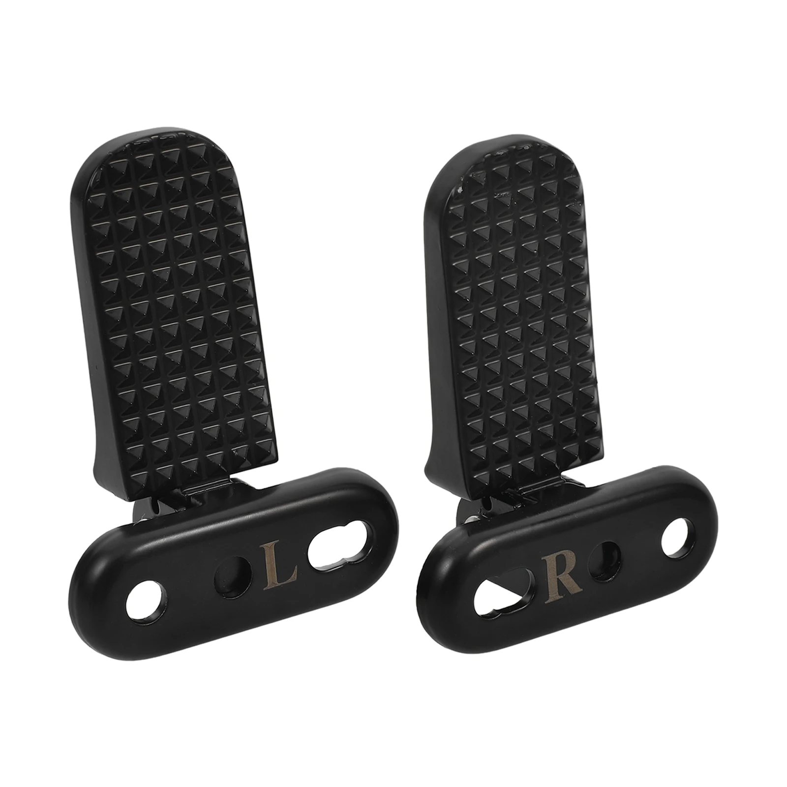 

Folding Pedals 43-51mm Hole Distance Metal Foot Pegs Rear Set Electric Moped Accessories Sturdy Comfort Stability