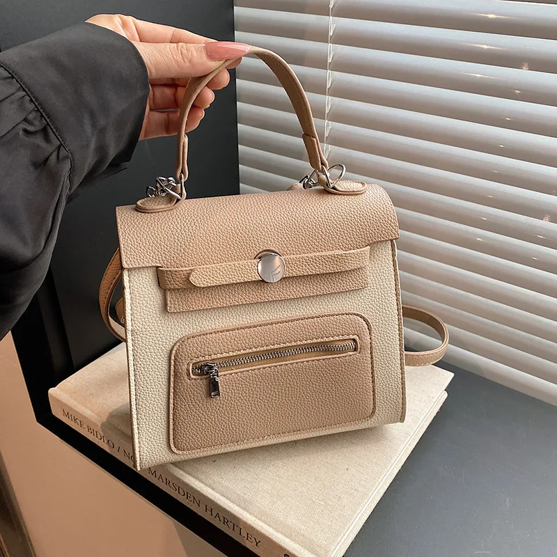 

2025 Light Luxury Kelly Bag for Women - Niche Design, Stylish & Versatile, Large - Capacity, Shoulder & Handheld, Color