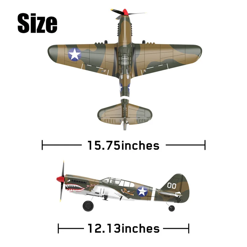P-40 نموذج طائرة مقاتلة ثابتة الجناح لعبة كهربائية التحكم عن بعد رغوة نموذج طائرة لعبة أطفال محاكاة هدية عيد ميلاد