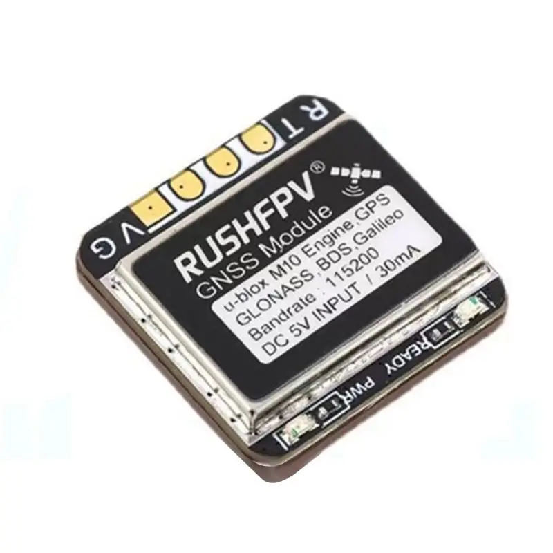 RUSHFPV Dual Protocol GNSS MINI M10 UBX NMEA GPS Module Built-In Antenna For RC Airplane FPV Drone