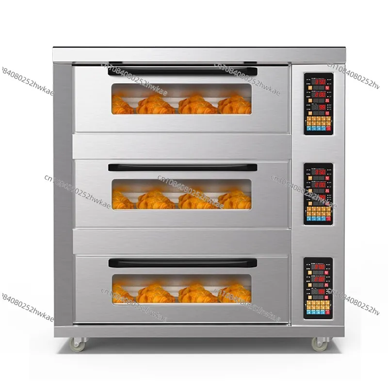 

Oven Large Capacity Large Baking Egg Tart Bread Double Oven One Two Three Layers Four Six Nine Plates Steam Electric Oven