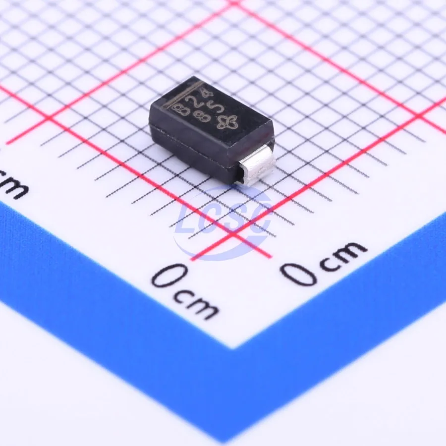 20-100Pcs/Original B240A-E3/61T Mark Code B24 1 Freestanding Diode 40V 550MV 2A SMD DO-214AC SMA Single Diodes