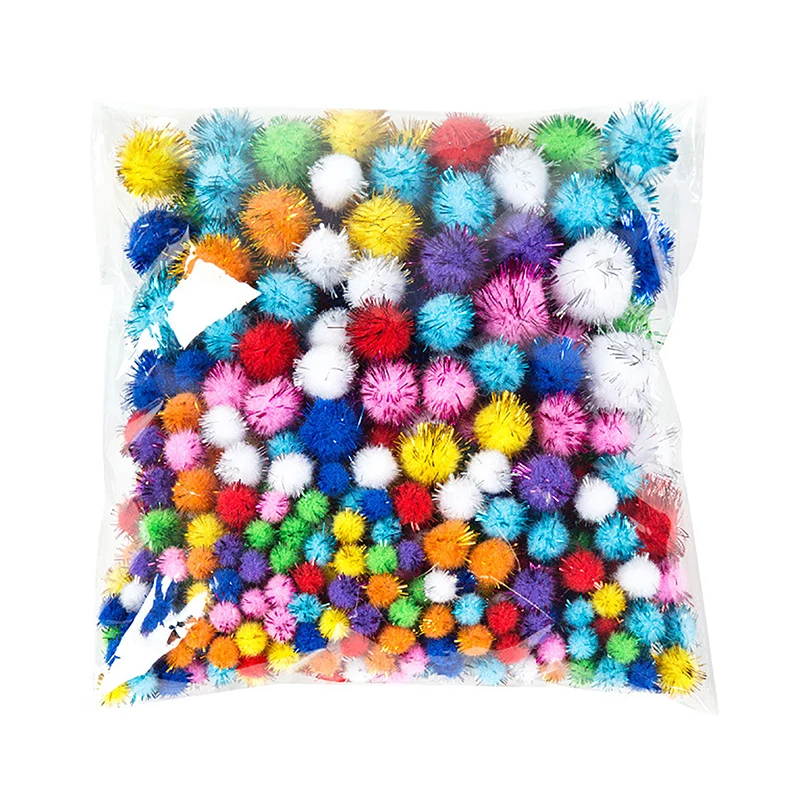 Colorful Golden Onion Plush Ball Glitter Children Creative DIY Handmade Materials To Decorate Children's Puzzle