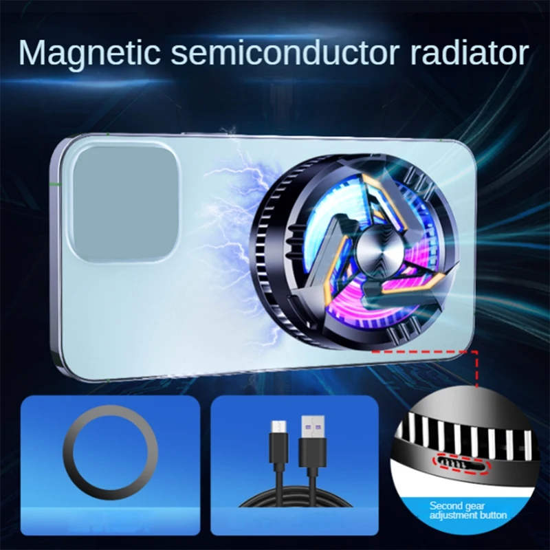 1 Set Mobile Phone Cooler Cell Phone Cooler Semiconductor Cooling Cell Phone 2 Gears Adjustable