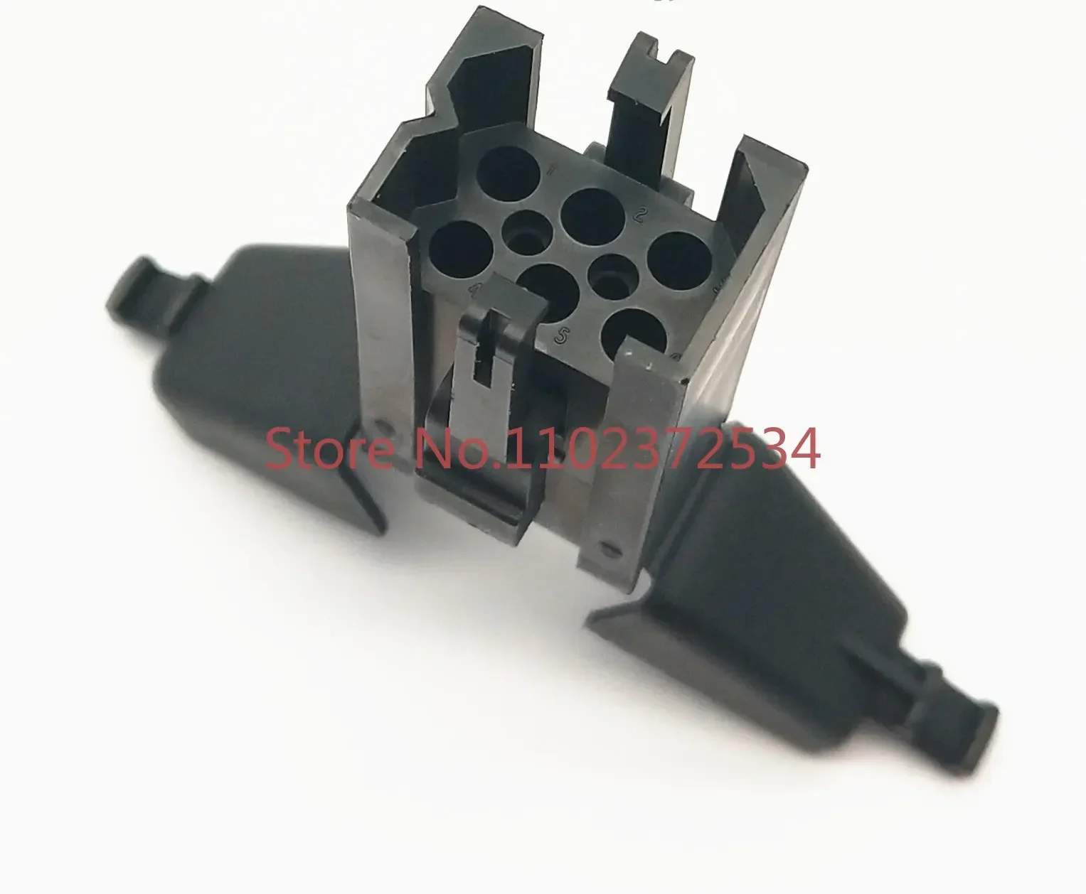 Industrial 6-core black rectangular connector with tail clip SMS6PDH1 SMS6PDH-1