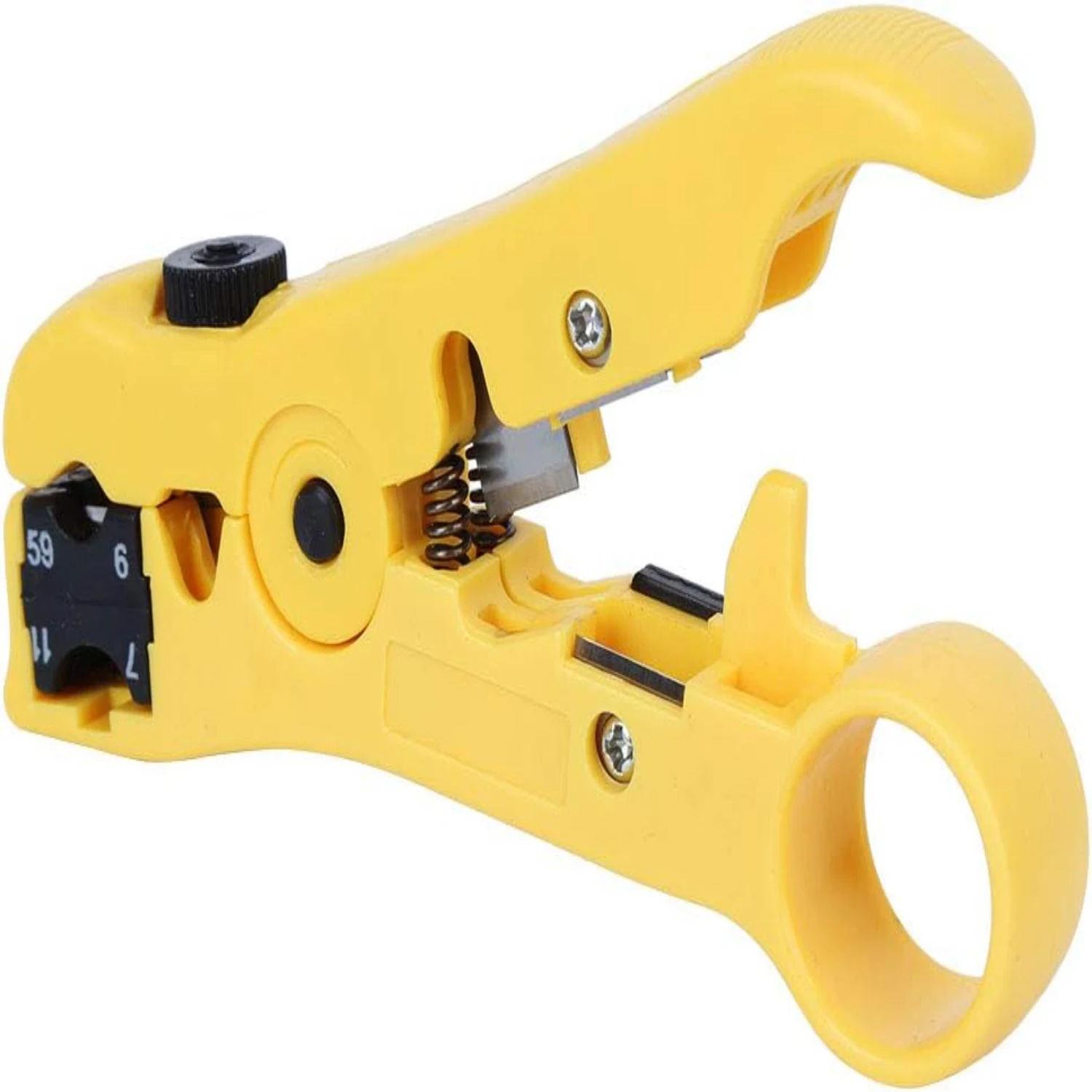 High Efficiency, Ergonomic, and Lightweight Adjustable Blade Wire Stripper Tool - Multifunctional and Portable Device for Durabl