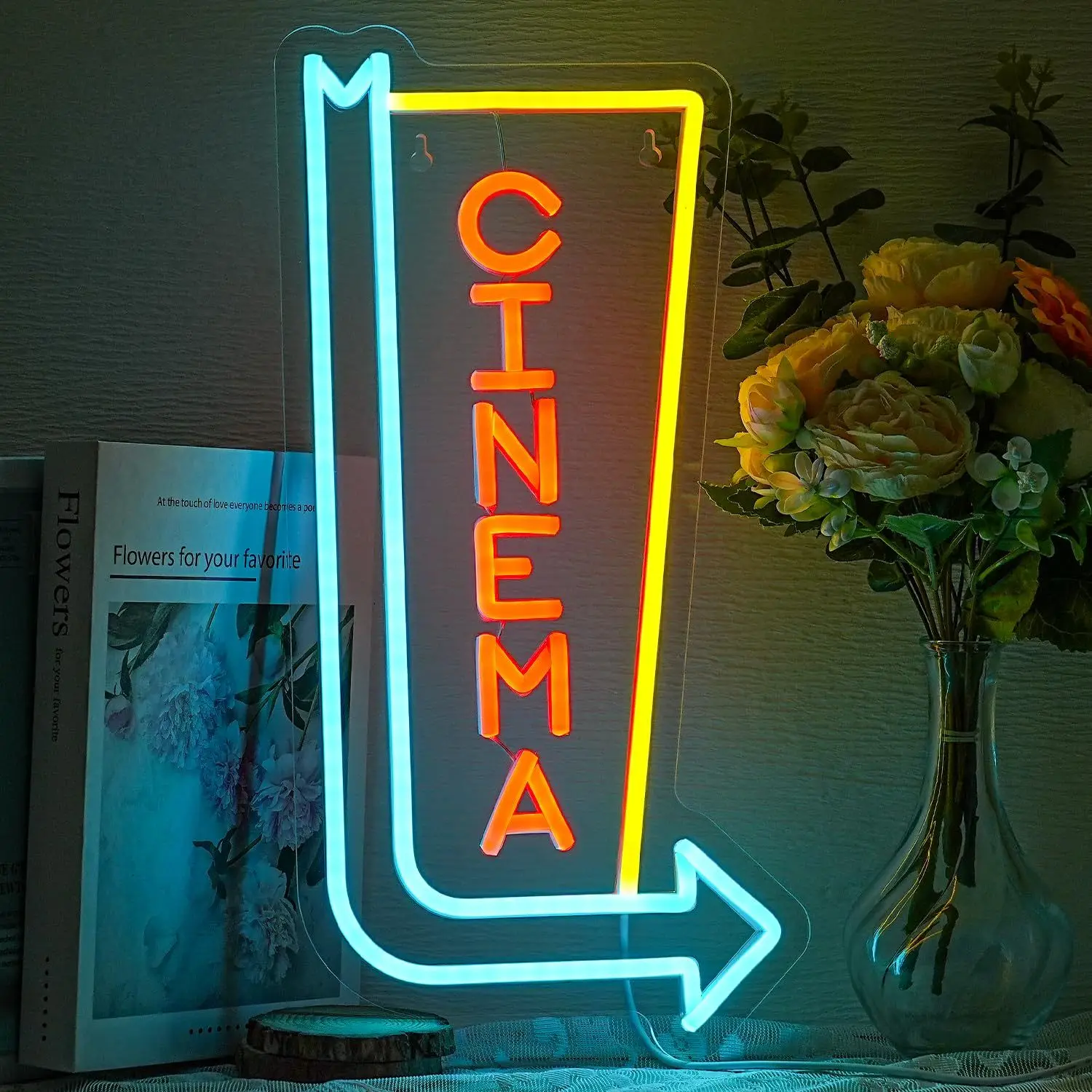 

CINEMA LED Neon - Movie Atmosphere, USB Powered with Dimming, Suitable for Video Rooms, Home Theaters and Party Decorations
