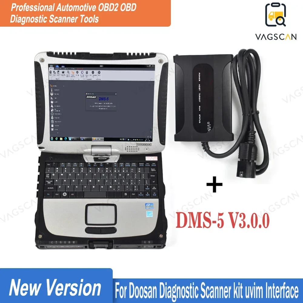 

Forklift Excavator Loader Diagnostic tool For DOOSAN DIAGNOSTIC KIT Massey Ferguson truck with CF19 CF-19 Laptop