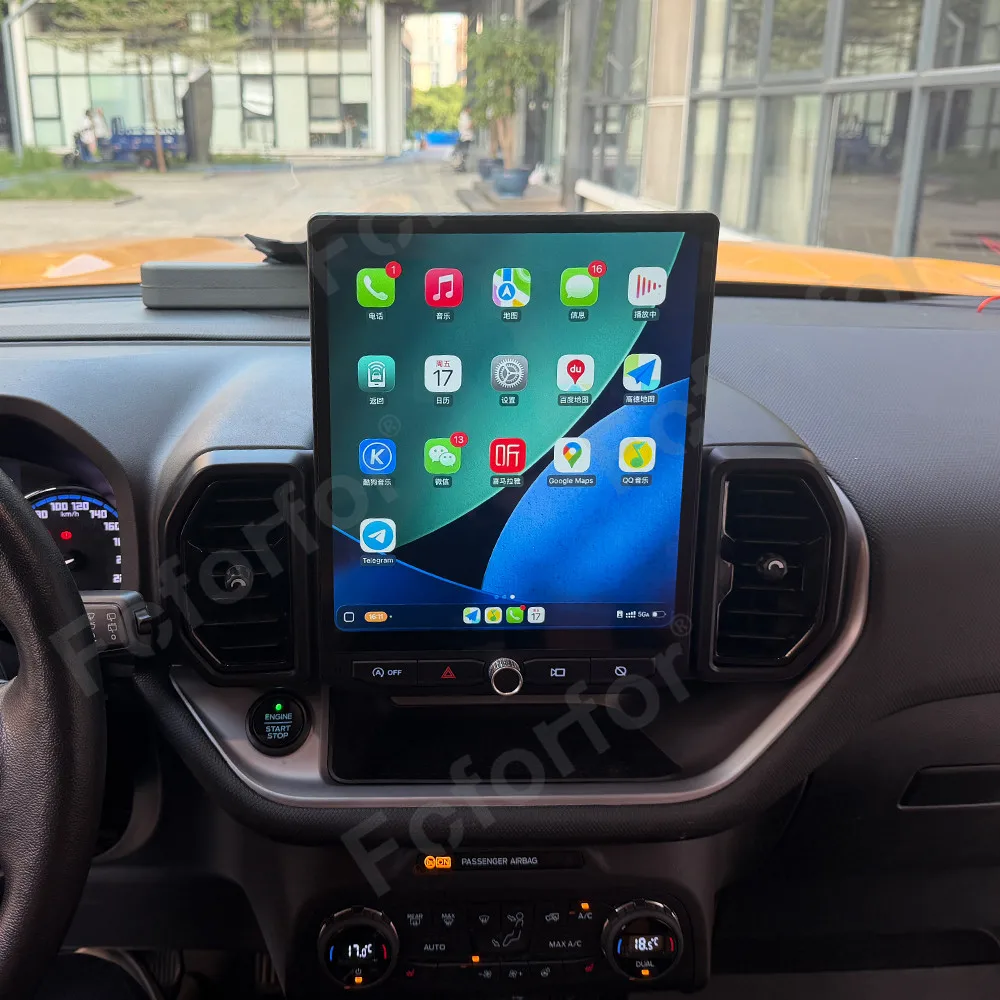 

12,1-дюймовый HD-экран автомобильного радио для Ford Bronco Sport 2021-2024 Carplay мультимедийный плеер Android Auto стерео Vedio GPS-навигация