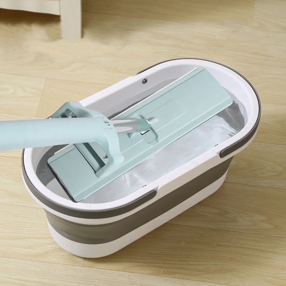 Collapsible Portable Wash Basin Dishpan with Handle Foldable Mop Bucket Fishing Pail Tools Large Capacity Barrel Space-Saving