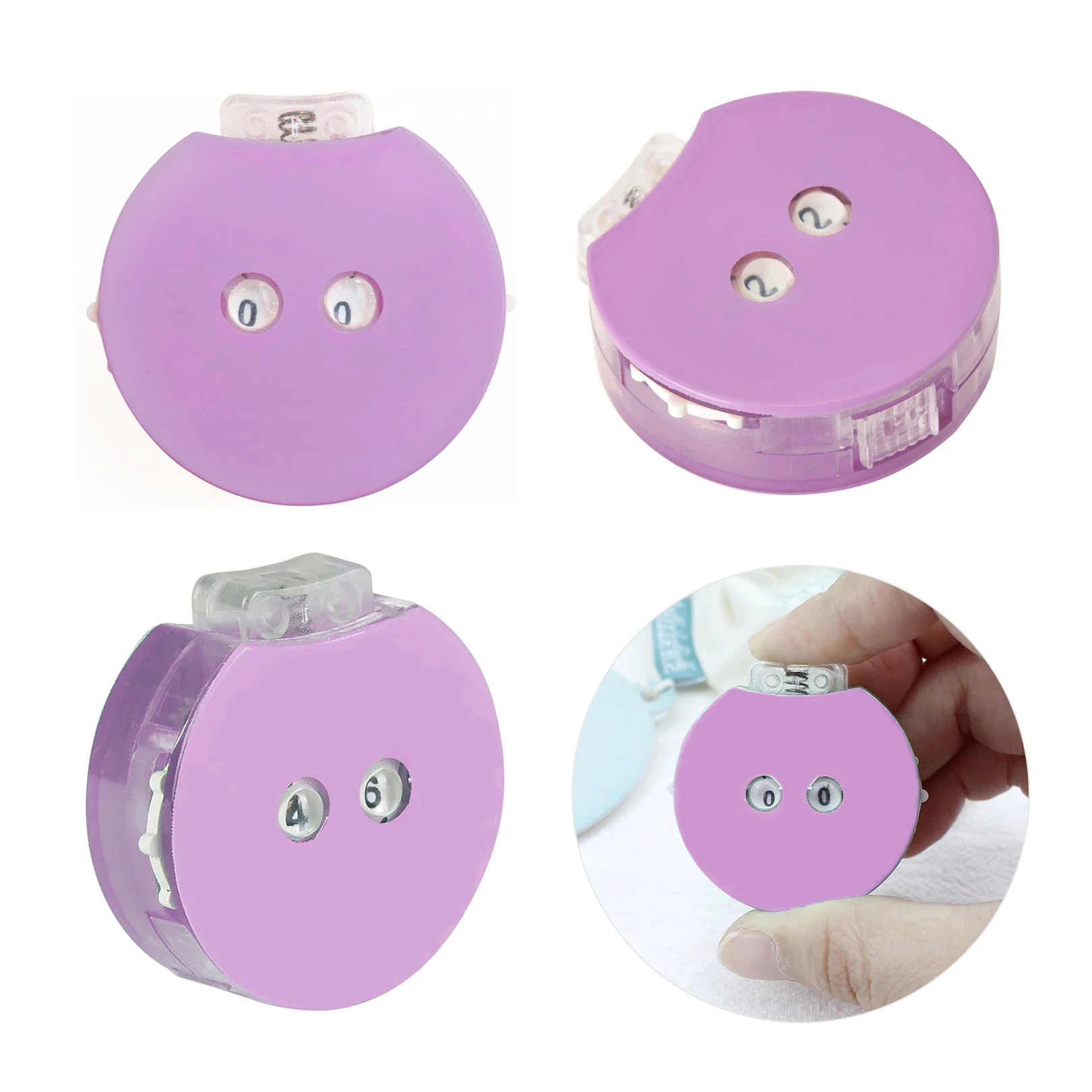 

1 PC Plastic Knitting Counters,Knitting Needle Marking Tool,Crochet Yarn Row Counter,Knitting Pattern Marker(7 Colors)