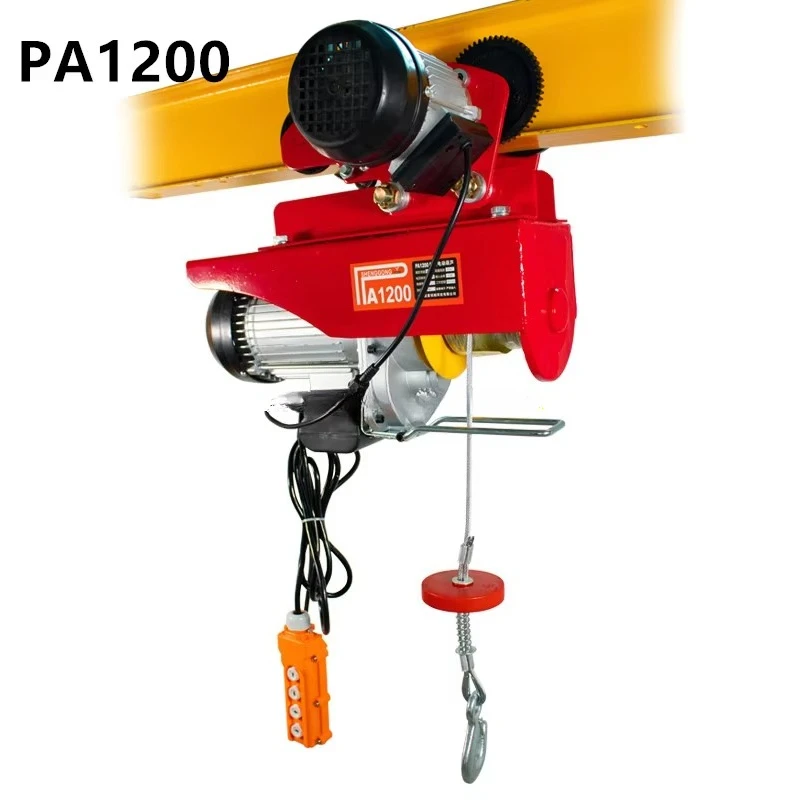 100KG 400KG 500KG 600KG 800KG 1200KG Mini Electric Wire Rope Hoist