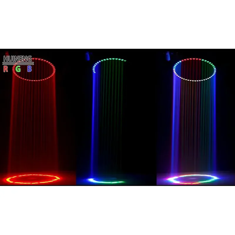 HUINENG 1.2m DMX512 RGBWUV PVC Lifting Ring Matrix Lamp