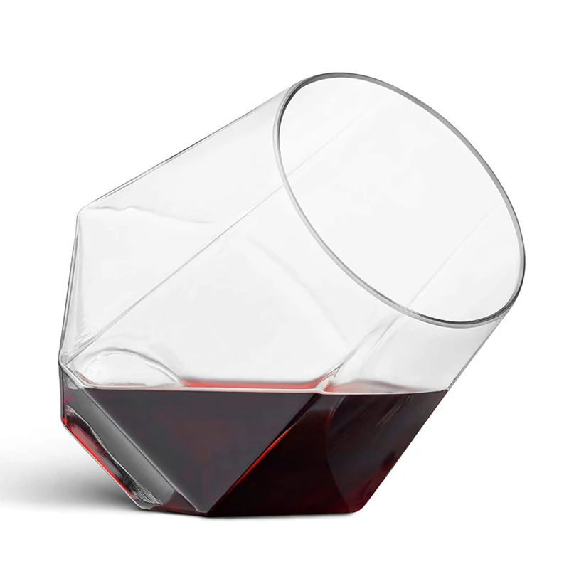 Unbreakable PET Red Wine Tumbler Glasses Cups Reusable Transparent Fruit Juice Beer Cup Shatterproof Plastic Wine Glass 2/4pcs