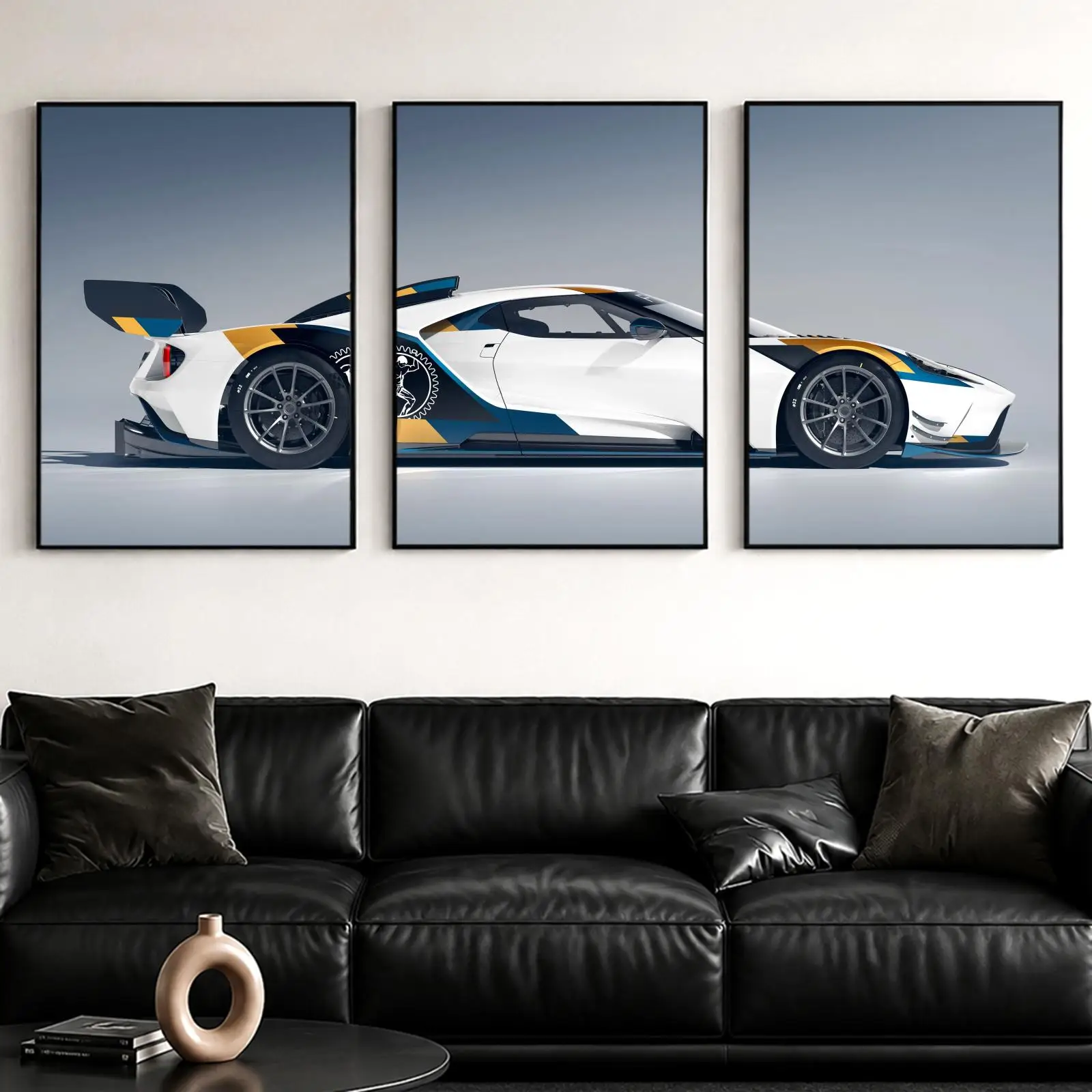 M-MK2 Classic Coupe Painting Calligraphy Canvas Poster Set Wall Art Prints for Bedroom Living Room Home Decor Art Gift