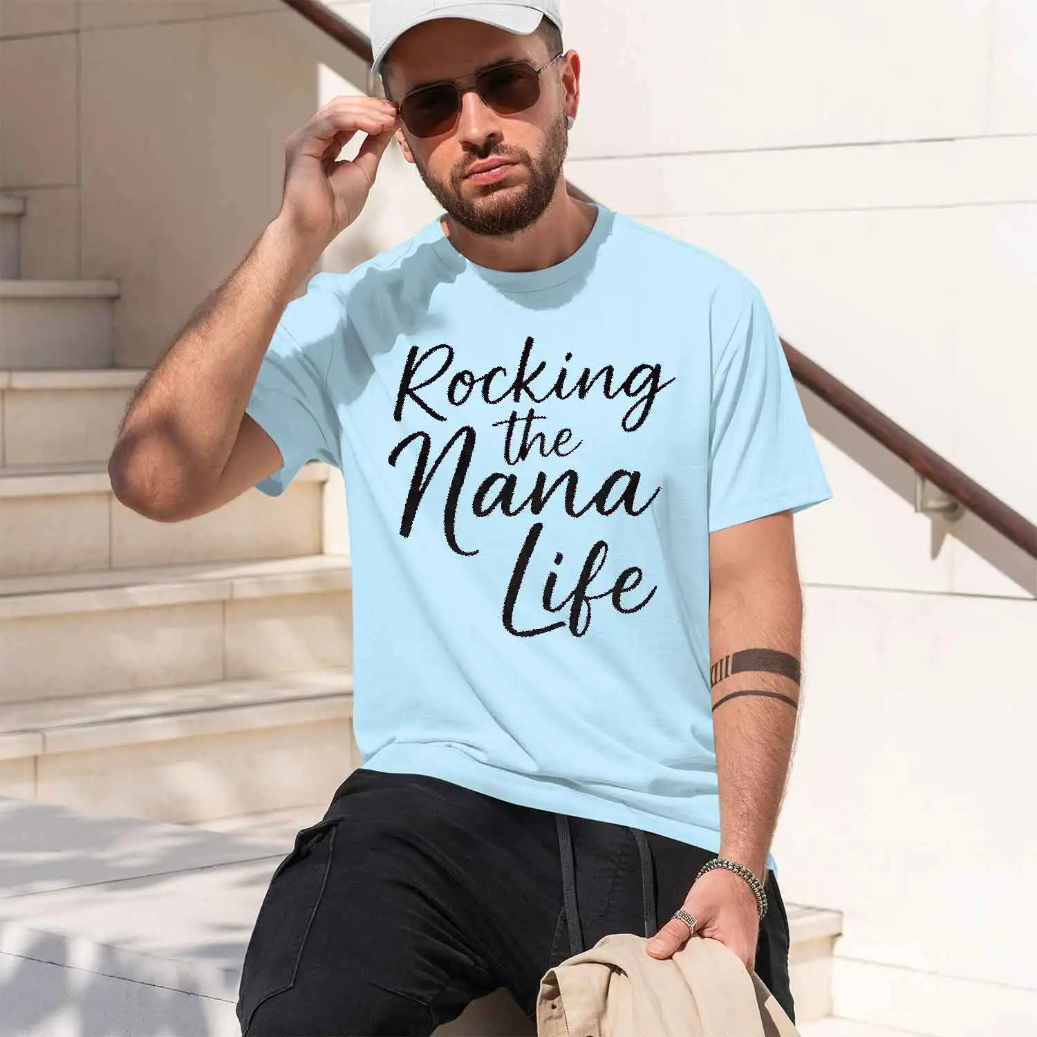 Plus size women's short sleeve T-shirt Rocking The Nana Life breathable fabric summer outfits women's clothing 2026 New Model view 4