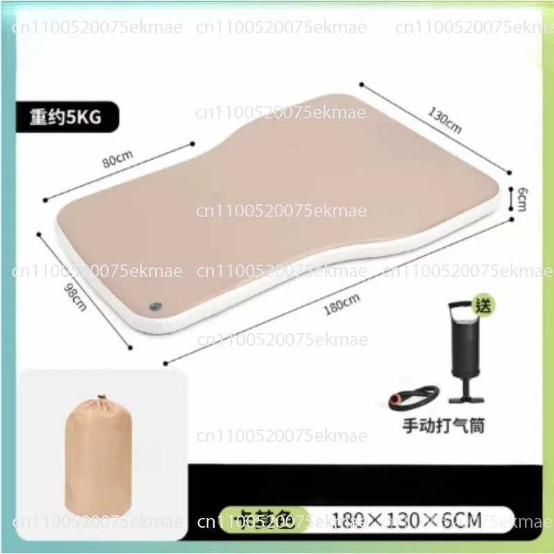 Car Brushed Mattress Automatic Inflatable Bed Car Rear Sleeping Mat Portable Travel Sleeping Artifact