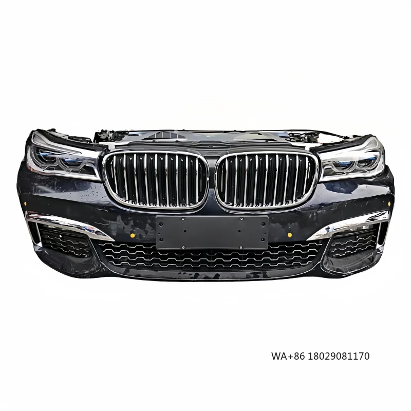 طقم الجسم الأمامي المستخدم لـ 7 Series G11G12 مكون من المصد الأمامي الجديد وشبكة أمامية تحذيرية خفيفة