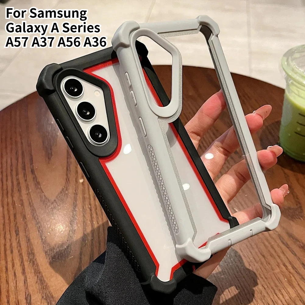 2in1 Heavy-Duty Rugged Protective Case for Samsung Galaxy A57 A37 A17 A07 A56 A26 A55 A54 A36 A35 A24 A16 A15 Armor Bumper Cover