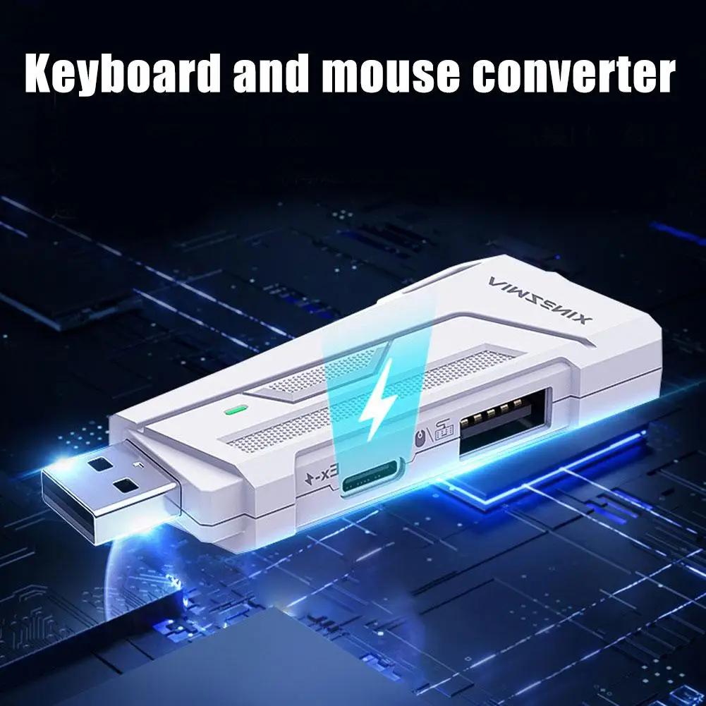 AIMZENIX AX200 adaptor konverter, untuk Keyboard dan Mouse, bilah campuran Gamwing, adaptor konverter mendukung PS4/PS3/PS5